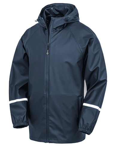 RES-R915X-Prism PU Waterproof Jacket with Reflective Bands et Recycled Backing